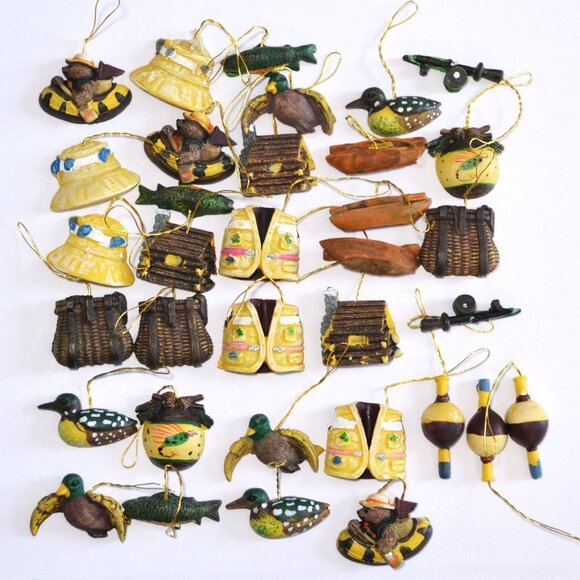 Collection Of Outdoor Theme Ornaments For Tree Decorating Home Camp Man Cave - Picture 2 of 9